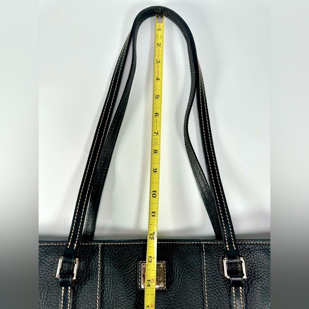 Dooney & Bourke Lexington Pebble Grain Black Leather Tote Bag - Picture 14 of 16